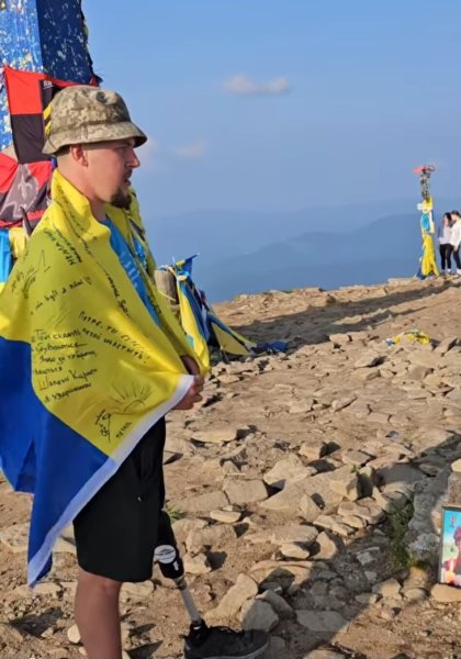 Ветеран Петро Кулик підкорив Говерлу Ветеран Петро Кулик підкорив Говерлу