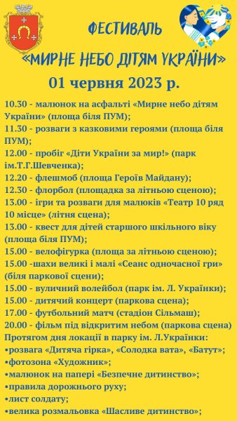 Що чекає на дітвору 1 червня.