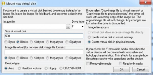 ImDisk – програма для створення RAM-дисків