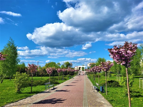 У Ковелі підприємці облаштовують доріжки у сквері Слави У Ковелі підприємці облаштовують доріжки у сквері Слави