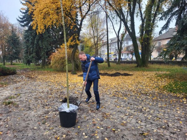 У парку Лесі Українки розпочали роботи з озеленення У парку Лесі Українки розпочали роботи з озеленення