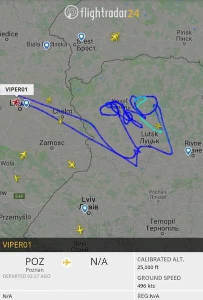 У небі поблизу Ковеля літав польський винищувач У небі поблизу Ковеля літав польський винищувач