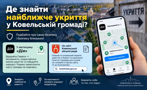 Де у Ковельській громаді знайти найближче укриття: основні способи