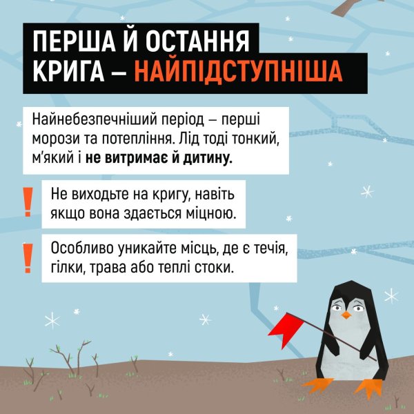 Обережно: крихке! Ковельчан закликають не ризикувати життям на кризі Обережно: крихке! Ковельчан закликають не ризикувати життям на кризі
