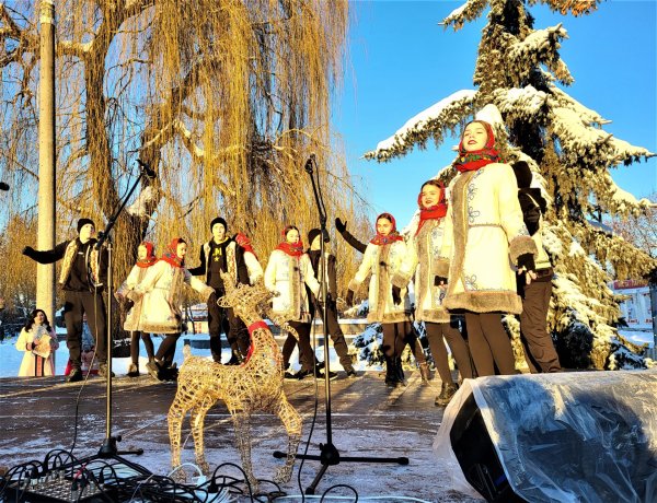 У національних кольорах: у Ковелі урочисто відкрили головну ялинку громади