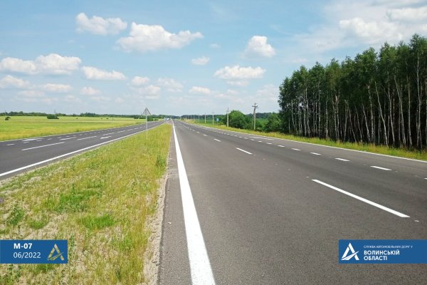 На ділянці траси Київ – Ковель – Ягодин відкрили дві смуги руху На ділянці траси Київ – Ковель – Ягодин відкрили дві смуги руху