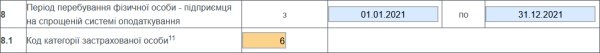 Декларація ФОП 3 група з додатком 1 по ЄСВ за 2021 рік