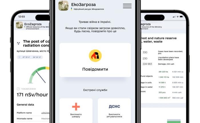 В Україні запрацювала платформа, що містить дані про екологічні загрози