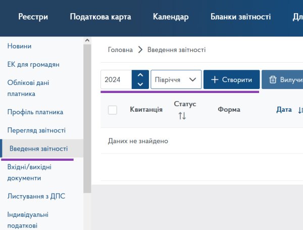 Декларація ФОП 3 група за ІІ квартал (півріччя) 2024 року