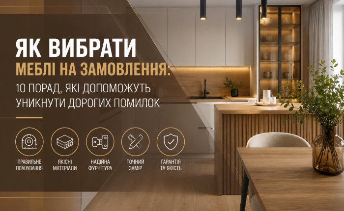 Як вибрати меблі на замовлення: 10 порад, які допоможуть уникнути дорогих помилок
