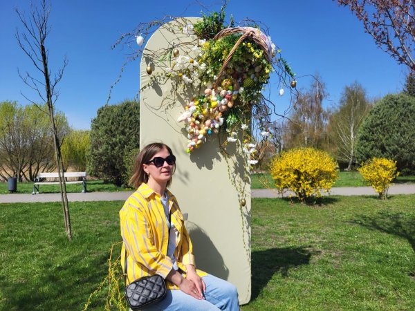 У Ковелі в парку Шевченка встановили Великодні композиції. Фото