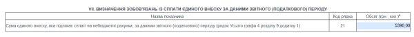 Декларація ФОП 3 група з додатком 1 по ЄСВ за 2021 рік
