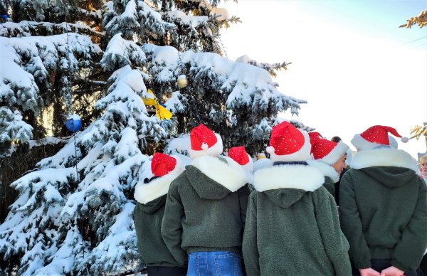 У національних кольорах: у Ковелі урочисто відкрили головну ялинку громади
