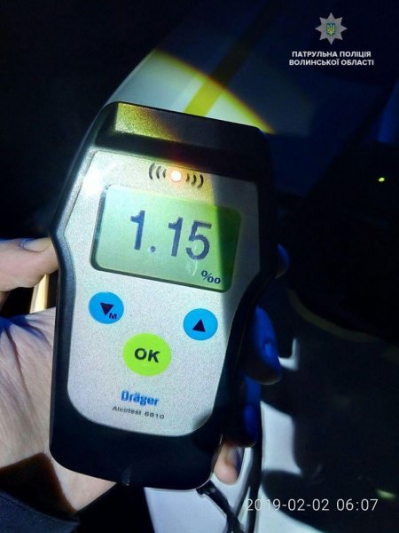 Двоє нетверезих водіїв оформили патрульні в ніч на 2 лютого у Ковелі Двоє нетверезих водіїв оформили патрульні в ніч на 2 лютого у Ковелі