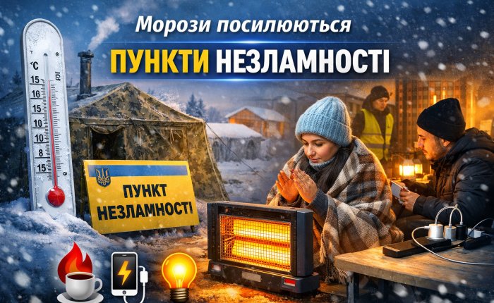Морози посилюються: у Ковельській громаді працюють Пункти незламності