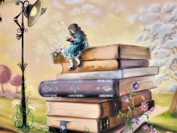 «Дівчинка на книгах»: у Ковелі на стіні дитячої бібліотеки створили мурал