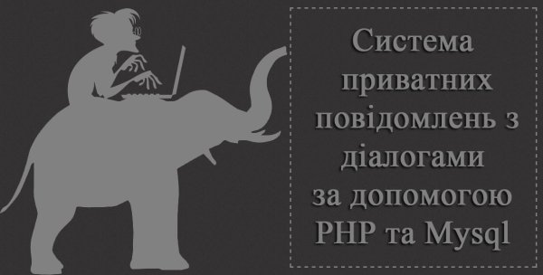Система приватних повідомлень з діалогами за допомогою PHP та  Mysql