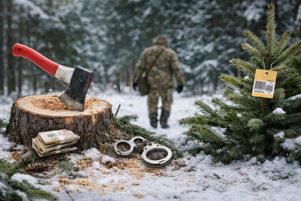 Новорічна ялинка: яка відповідальність загрожує за незаконний зруб Новорічна ялинка: яка відповідальність загрожує за незаконний зруб