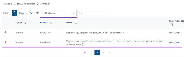 Декларація ФОП 3 група за ІІ квартал (півріччя) 2024 року