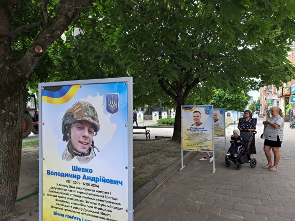 У Ковелі встановили банери з світлинами загиблих Героїв