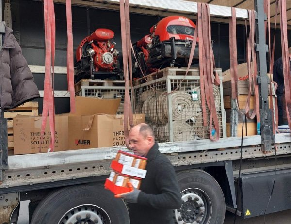 Третя фура з гуманітарним вантажем прибула з німецького Барзінгхаузена