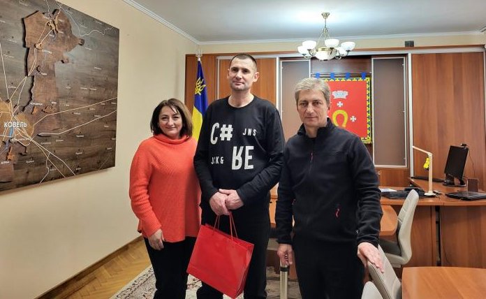 Керівники міста зустрілись з військовослужбовцем Георгієм Крушельницьким, який сім місяців перебував у російському полоні