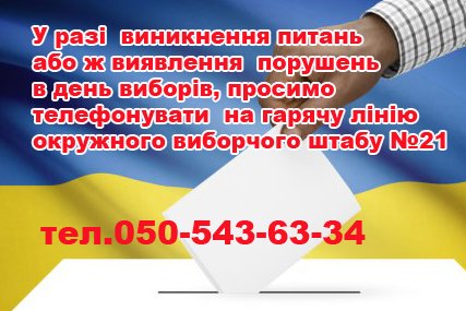 У разі виявлення порушень в день виборів ковельчани можуть телефонувати на гарячу лінію